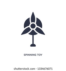 spinning toy icon. Simple element illustration from toys concept. spinning toy editable symbol design on white background. Can be use for web and mobile.