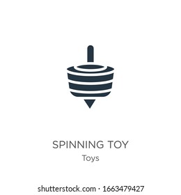 Spinning toy icon vector. Trendy flat spinning toy icon from toys collection isolated on white background. Vector illustration can be used for web and mobile graphic design, logo, eps10