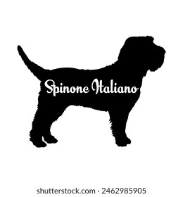 Spinone Italiano Dog silhouette dog breeds logo dog monogram vector