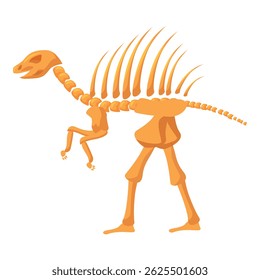 Spinosaurus aegyptiacus skeleton, a genus of spinosaurid dinosaur that lived in what now is north africa, during the late cretaceous period