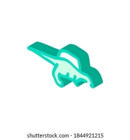 spinosaurus dinosaur isometric icon vector. spinosaurus dinosaur sign. isolated symbol illustration