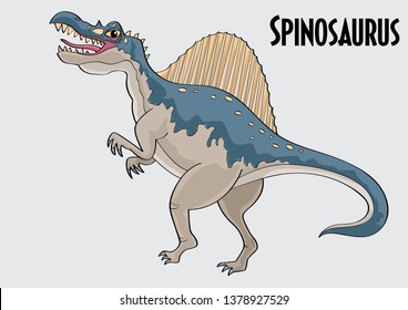 Spinosaurus dinosaur vector