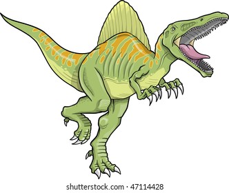 Spinosaurus Dinosaur Vector Illustration