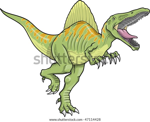 スピノサウルス恐竜のベクターイラスト のベクター画像素材 ロイヤリティフリー