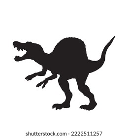 Spinosaurus Dinosaur Vector Illustration Silhouette