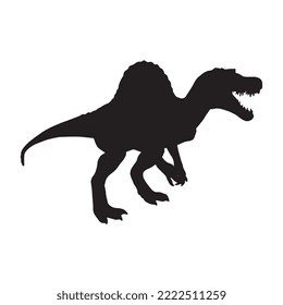 Spinosaurus Dinosaur Vector Illustration Silhouette