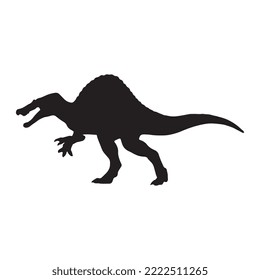 Spinosaurus Dinosaur Vector Illustration Silhouette