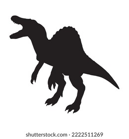 Spinosaurus Dinosaur Vector Illustration Silhouette