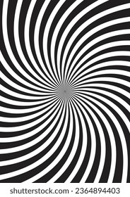 diseño de fondo abstracto espiral.  blanco y negro.  ilustración vectorial