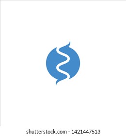 Spiral abstract circle. Vector logo icon template