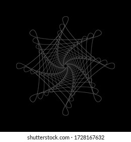 Spiral abstract element. EPS10 vector