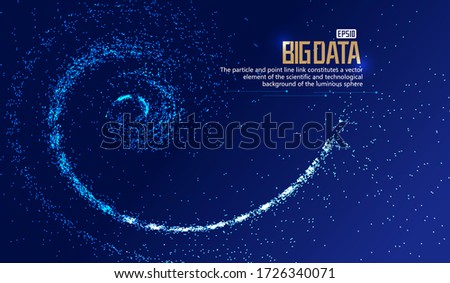  Spiral abstract graphic texture background constructed of glowing lines. 