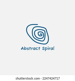 Spiral abstract logo made of lines.