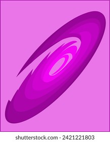 spiral abstract pink and purple vector design with overlapping layers