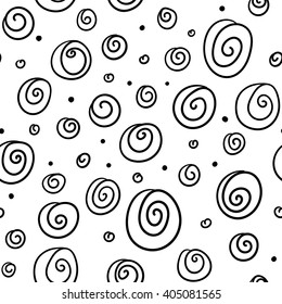 Spiral abstract seamless pattern