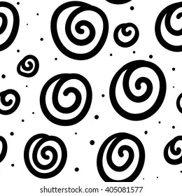 Spiral abstract seamless pattern