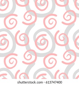 Spiral Abstract Seamless Pattern, Vector Illustration
