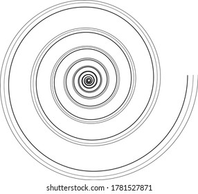 Spiral. Abstraction. Whirlpool. Vector graphics