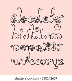 spiral alphabet