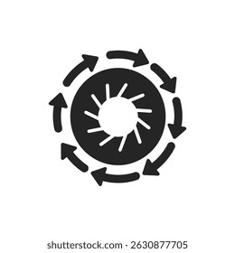 Spiral Arrows Representing Progress and Evolution in Business Strategy