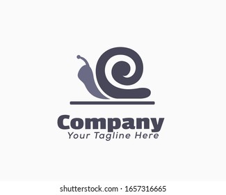 Spiral art snail logo design inspiration