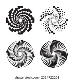 espiral. fondo en espiral. fondo de círculo espiral. fondo de círculo. ilustración vectorial. espirales hipnóticas radiales. fondo abstracto dinámico. Línea de ritmo de ola espiral. las espirales se superponen. concepto.