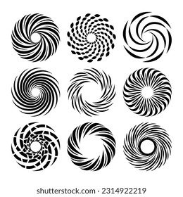 spiral. spiral background. spiral circle background. circle background. vector illustration. radial hypnotic spirals. dynamic abstract background. Spiral wave rhythm line. spirals overlay. concept.