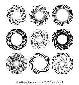 spiral. spiral background. spiral circle background. circle background. vector illustration. radial hypnotic spirals. dynamic abstract background. Spiral wave rhythm line. spirals overlay. concept.