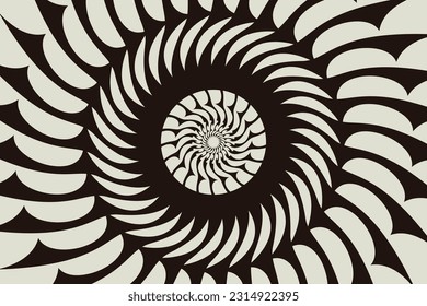 spiral. spiral background. spiral circle background. circle background. vector illustration. radial hypnotic spirals. dynamic abstract background. Spiral wave rhythm line. spirals overlay. concept.