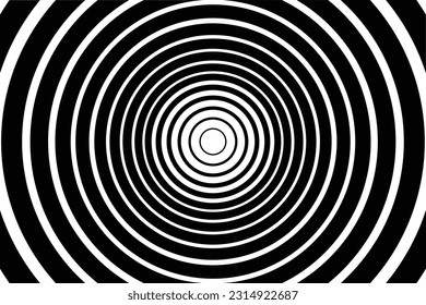 Spirale. Spiralhintergrund. spiralförmiger Hintergrund. Kreishintergrund. Vektorgrafik. radiale hypnotische Spiralen. dynamischer abstrakter Hintergrund. Spiralwellenrhythmuslinie. Spiralen überlagern. Konzept.