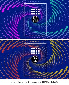 spiral background design halftone gradient illustrator