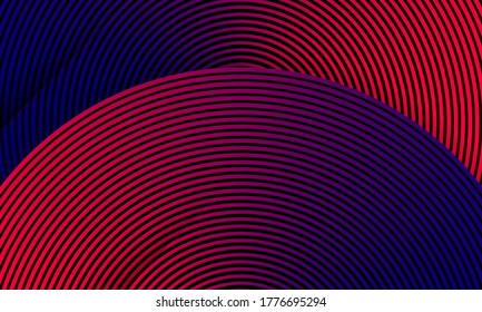 spiral background, overlapping blue and pink circle background, futuristic and modern banner.