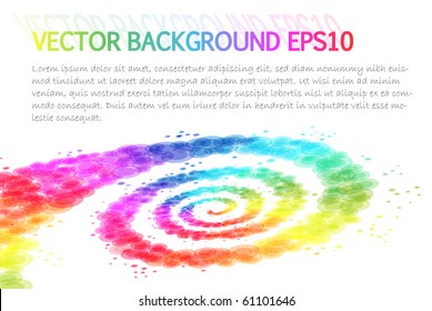 Spiral background with place for your text Vector