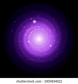 Spiral background. Space concept. Abstract vector illustration