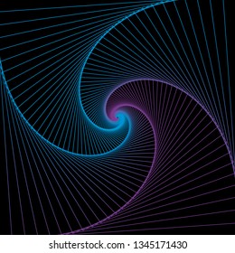 Spiral background. Space concept. Abstract vector illustration