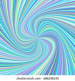 Spiral background - vector graphic from rotated rays in colorful tones