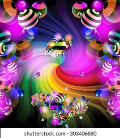 Spiral and balls