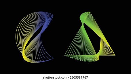 spiral basic colorful shape design