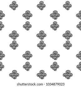 Spiral black on a white background.Seamless pattern.An abstract texture. For backgrounds ,fabric, Wallpaper.