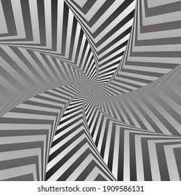 Spiral black white background illusion