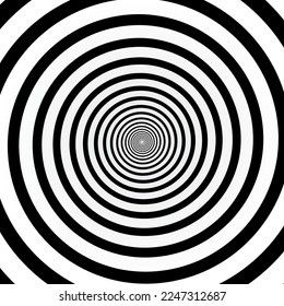 spiral black white optic vector background