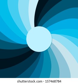 Spiral blue wave background