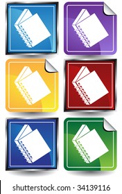 Spiral Bound Book Icon Color