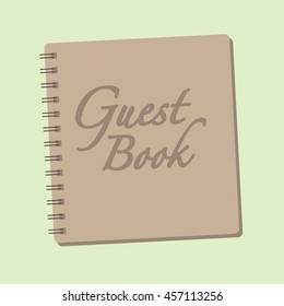 Spiral bound guestbook