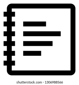 Spiral Bound Notebook Icon
