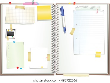 Spiral bound paper sketchpad.