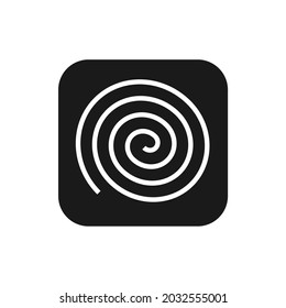 spiral in a box with curved sides