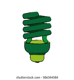 Spiral bulb light icon vector illustration graphic design
