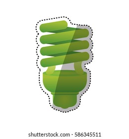 Spiral bulb light icon vector illustration graphic design