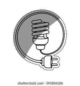 Spiral bulb symbol icon vector illustration graphic design